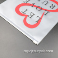 Frosted Printing Logo CPE ထုပ်ပိုး zipper သော့ခတ်အိတ်